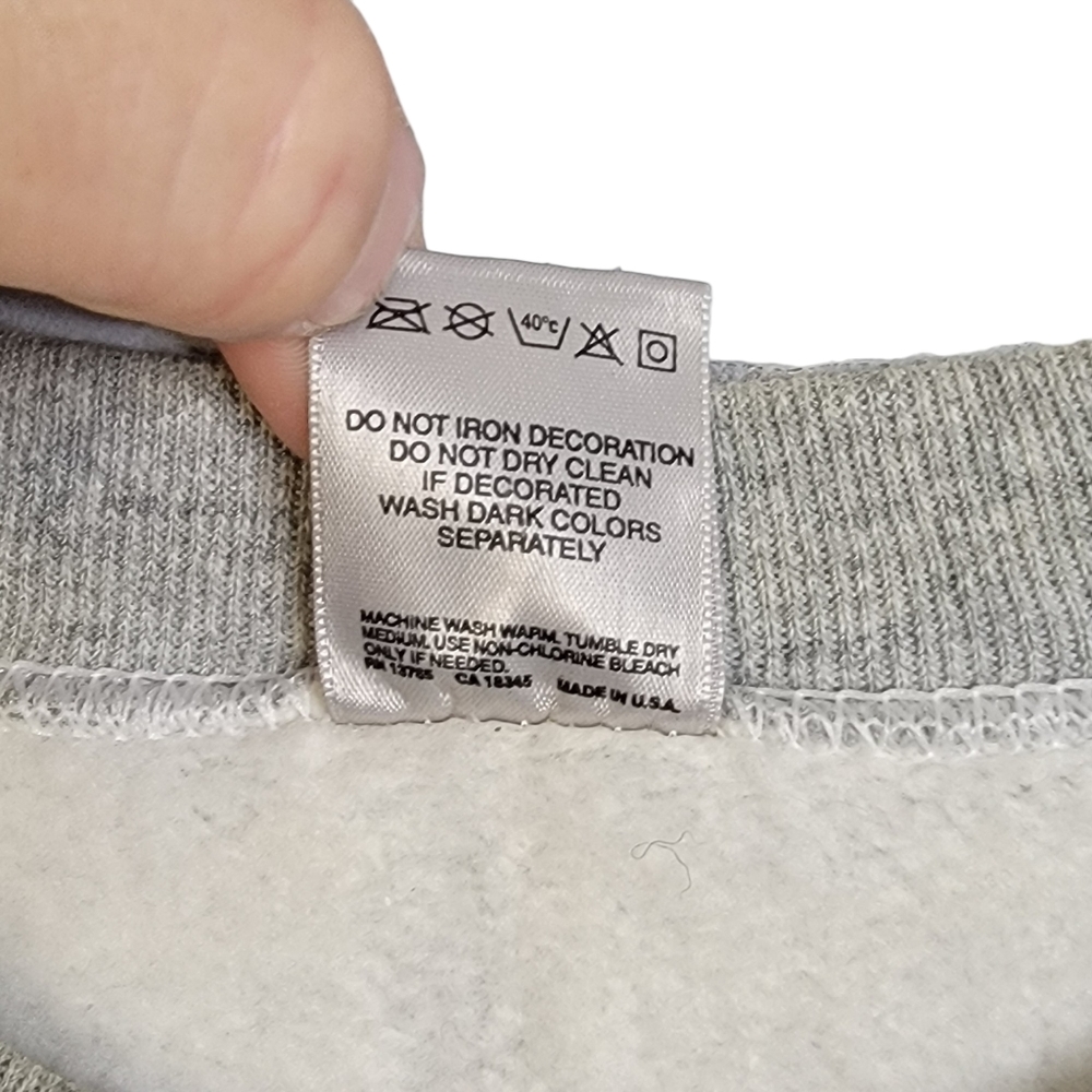 Nebraska Cornhuskers Script Spell out Vintage 80's 90's Heavyweight Crewneck L - Picture 9 of 12